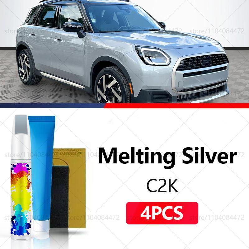 Ремонтный маркер для краски автомобиля для MINI COUNTRYMAN 2010-2025 Аксессуары для ремонта царапин краски 4 шт. Красный 851 Серебристый C2K Белый C6A Черный A94 Подкрашивающая краска2