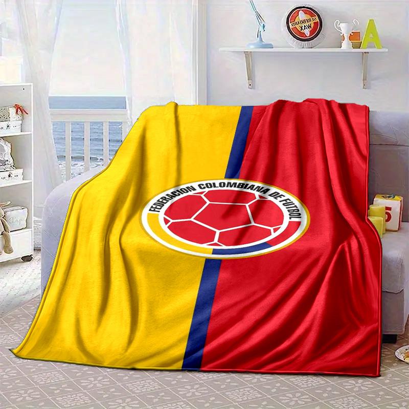 Colombian national football team Portable Blanket/Soft Blanket Bedding Blanket Suitable for Travel Camping Living Rooms Offices Sofas Fan Gifts