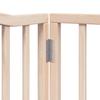 6 Piece Foldable Dog Gate with Door 480 cm Poplar Wood