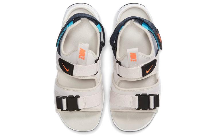 Nike Спортивные сандалии с открытым носком для улицы Бежевые 'Desert Sand Lagoon Pulse Black' Женские CV5515-004