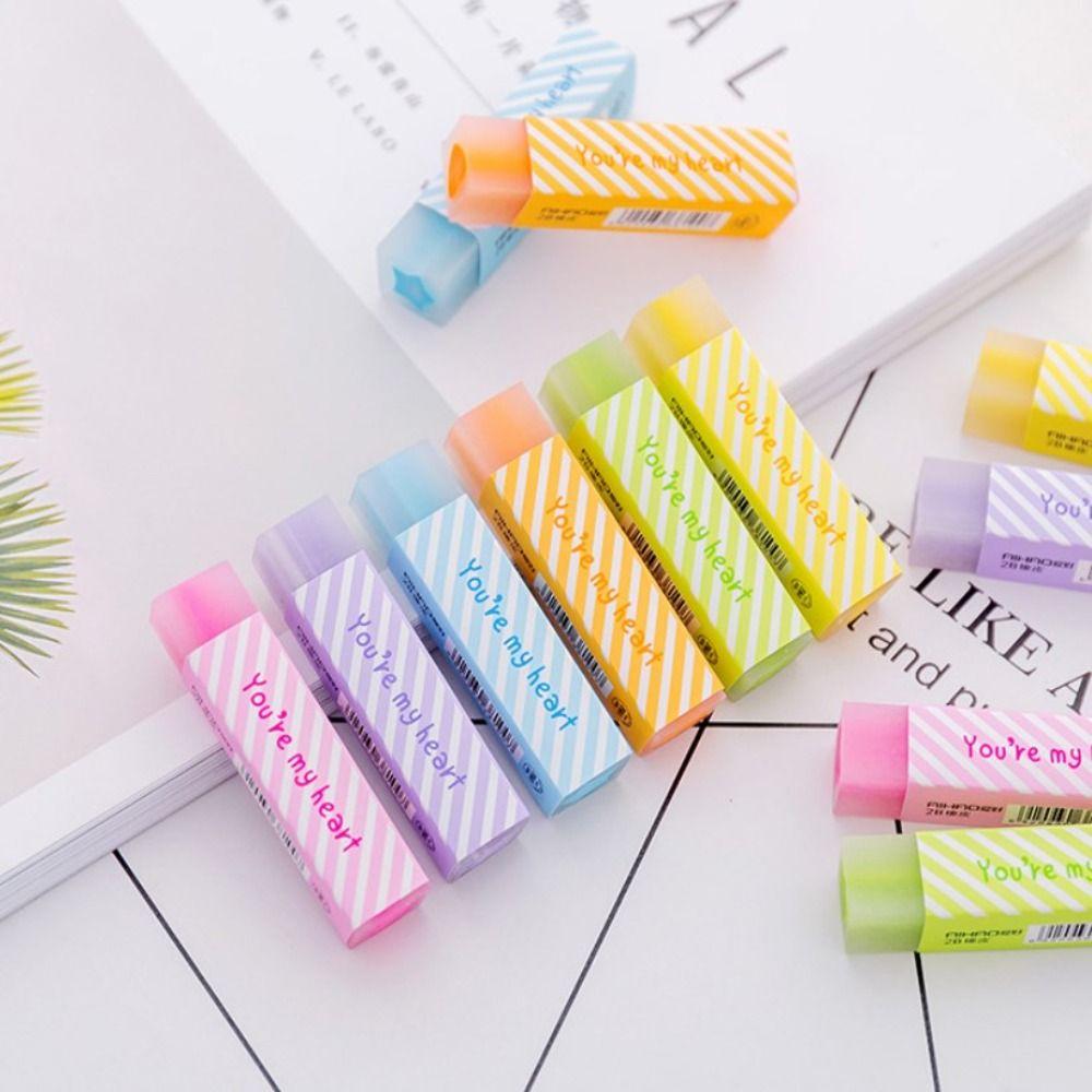 Kids Gifts Fancy Eraser Random Color Cute Eraser Useful Strip Eraser