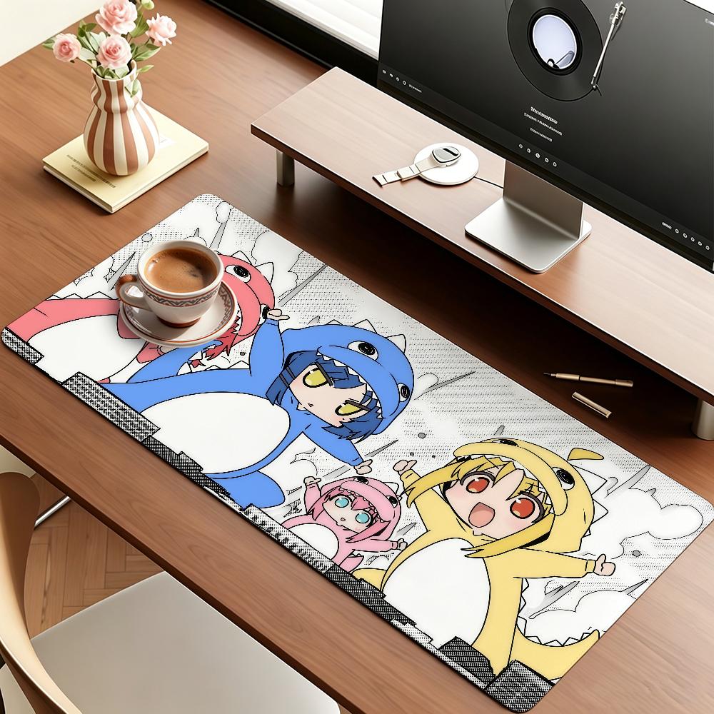 Anime B-bocchi The Rock Mouse Pad Anti Slip Rubber Edge Locked Thickened Laptop Gaming Desk Mat