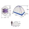 Палатка Captain Stag Libero Touring Tent UV 2 (для людей) М-3119