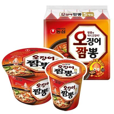 Nongshim Чашка/сумка для кальмара Джамппонг/О-цзин-Эо-джамппонг (6 вариантов)