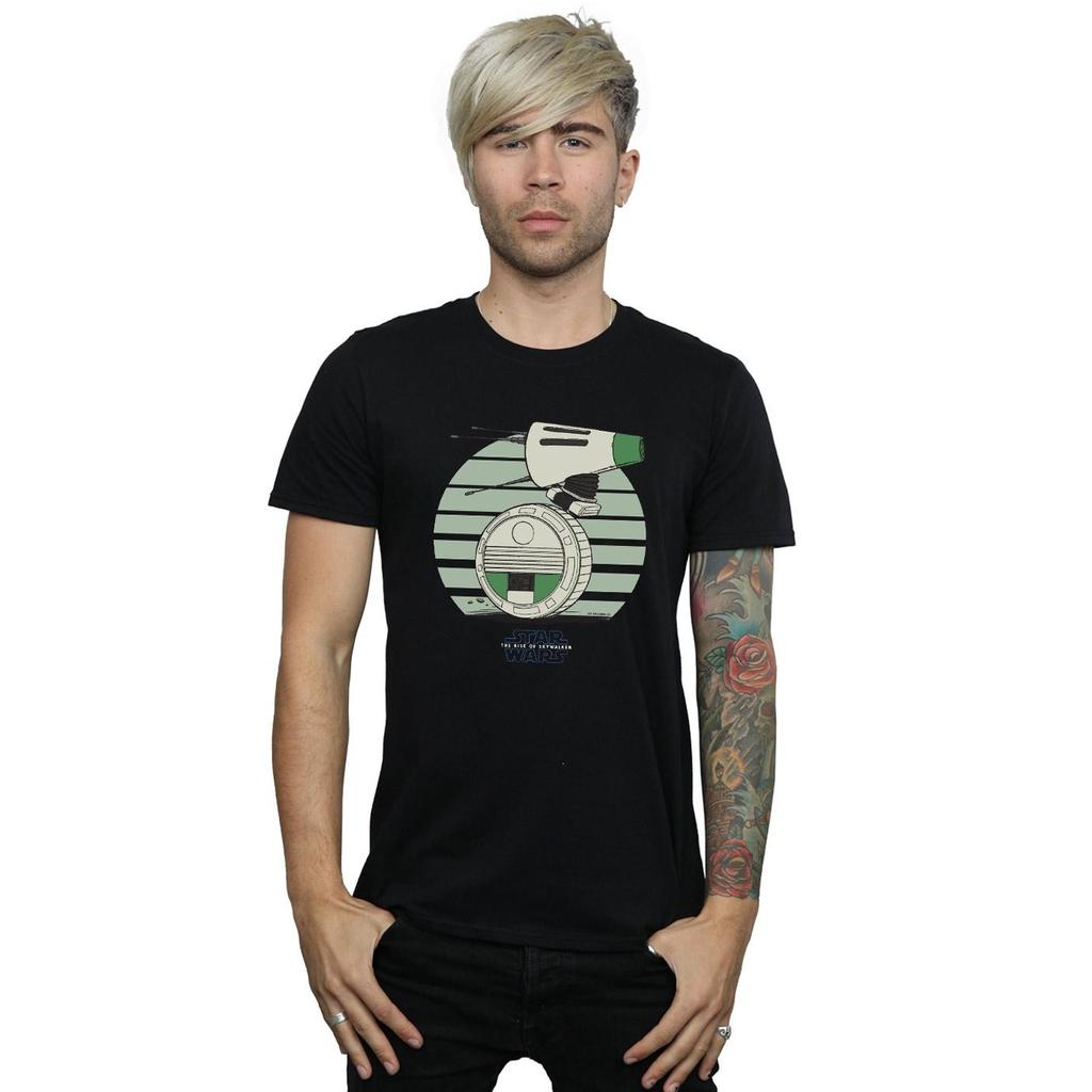 Star Wars Mens The Rise Of Skywalker D-O Rolling Green T-Shirt