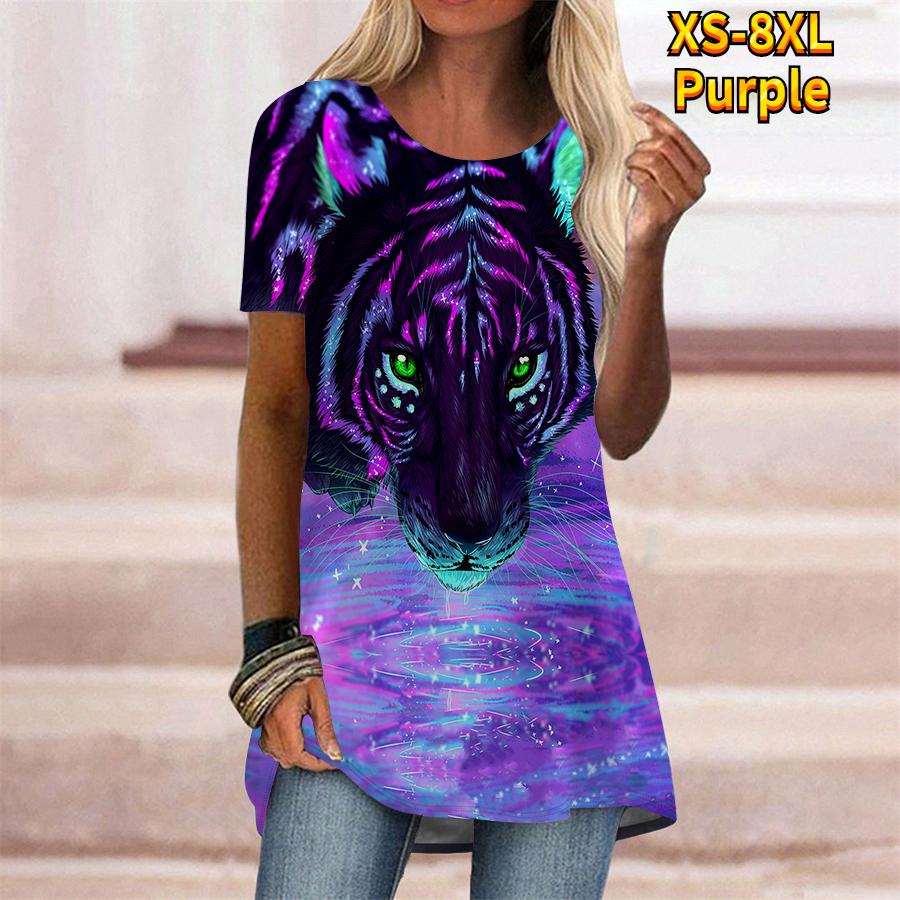 Женская летняя удобная футболка с коротким рукавом и круглым воротником размера плюс, повседневные мешковатые футболки средней длины