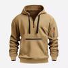 Men's Waterproof Zipper Pocket Hoodie - Autumn/Winter Casual Sportswear