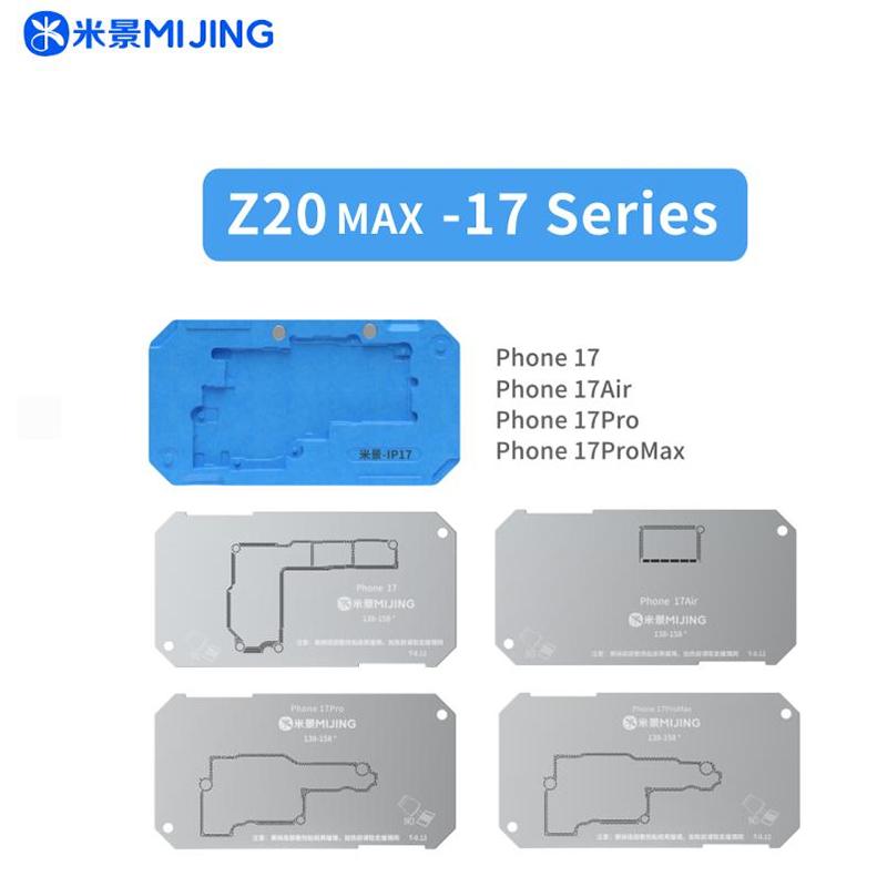 MJ Z20Pro Трафарет для пайки средней платы для iPhone X XS 11 12 13 14 15 Pro Max Mini Материнская плата BGA Платформа для реболлинга