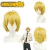 Man Denji Cosplay Wig Soft High Temperature Fiber Adjustable Head Size