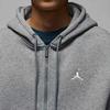 Jordan Бруклин Флисовая Толстовка с Капюшоном Свободная Удобная Универсальная Кардиган Толстовка Мужская верхняя одежда Угольно-Серый Парусиново-Белый IB7232091