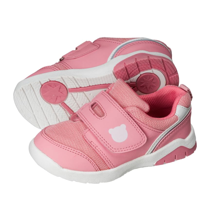Challenge Shoes Easy To Wear [Shimajiro] Children's (16.0cm, Pink) Sneakers, Kids, Wide,