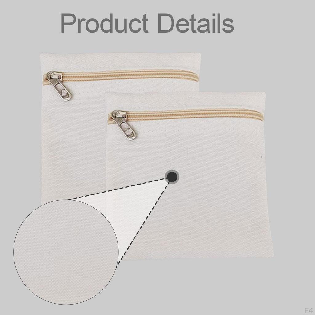 2 Pieces Sew in Pocket with Zipper Clothes Inner Pockets Easy Installation Coat Inside Small