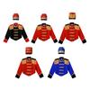 Boys Girls Drum Major Team Uniform Nutcrackers Costume Set Marching Band Tassel Jacket Coat Hat Outfits for Drummer Performance