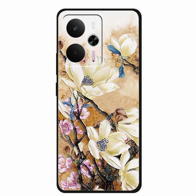 3D Тисненый чехол для Realme 14 5G Чехол Realme14 Coque Рельефный Цветок Силиконовый Мягкая задняя крышка Для Realme 14 Чехлы для телефона Funda Shell