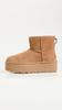 Модные ботинки Classic Mini Platform каштановые [UGG]