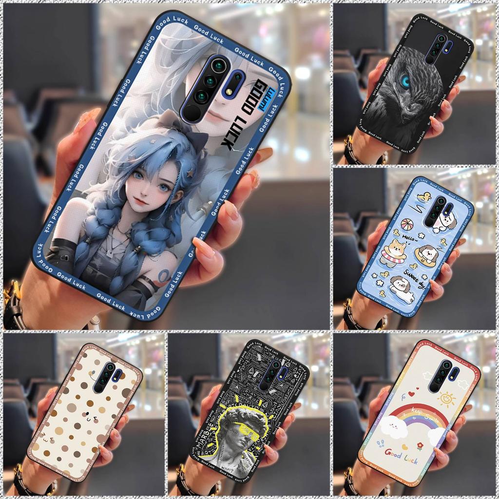 Cover Cartoon Phone Case For Xiaomi Redmi 9/Redmi9 Prime/Poco M2 Back Cover Cute TPU Dirt-resistant Silicone Full Wrap