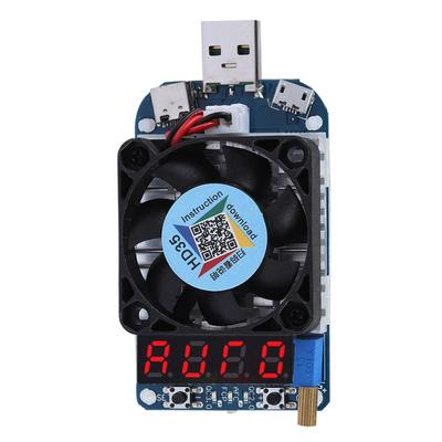 USB электронный нагрузочный резистор напряжение расходомер разрядка аккумулятора тестер HD35 (5А 35Вт)