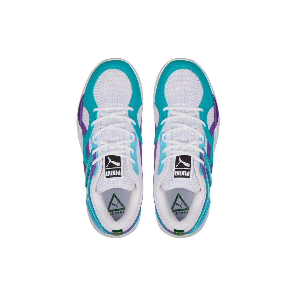 Puma TRC Blaze Court Белые Мужские Кроссовки Deep Aqua 376582-17