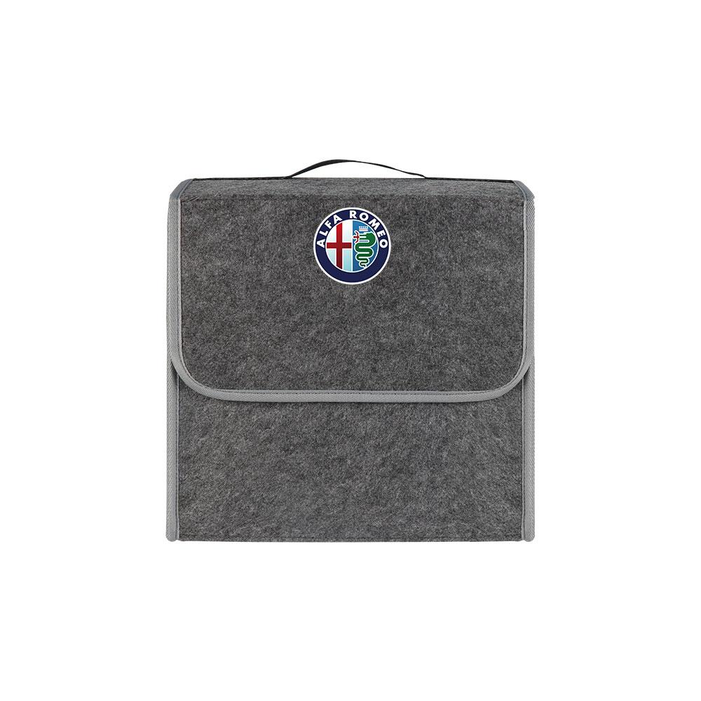 DYSA7 1pc Anti Slip Soft Felt Storage Box Car Trunk Organizer Foldable Box For Alfa Romeo Giulietta GT 159 147 Sportiva Accessories