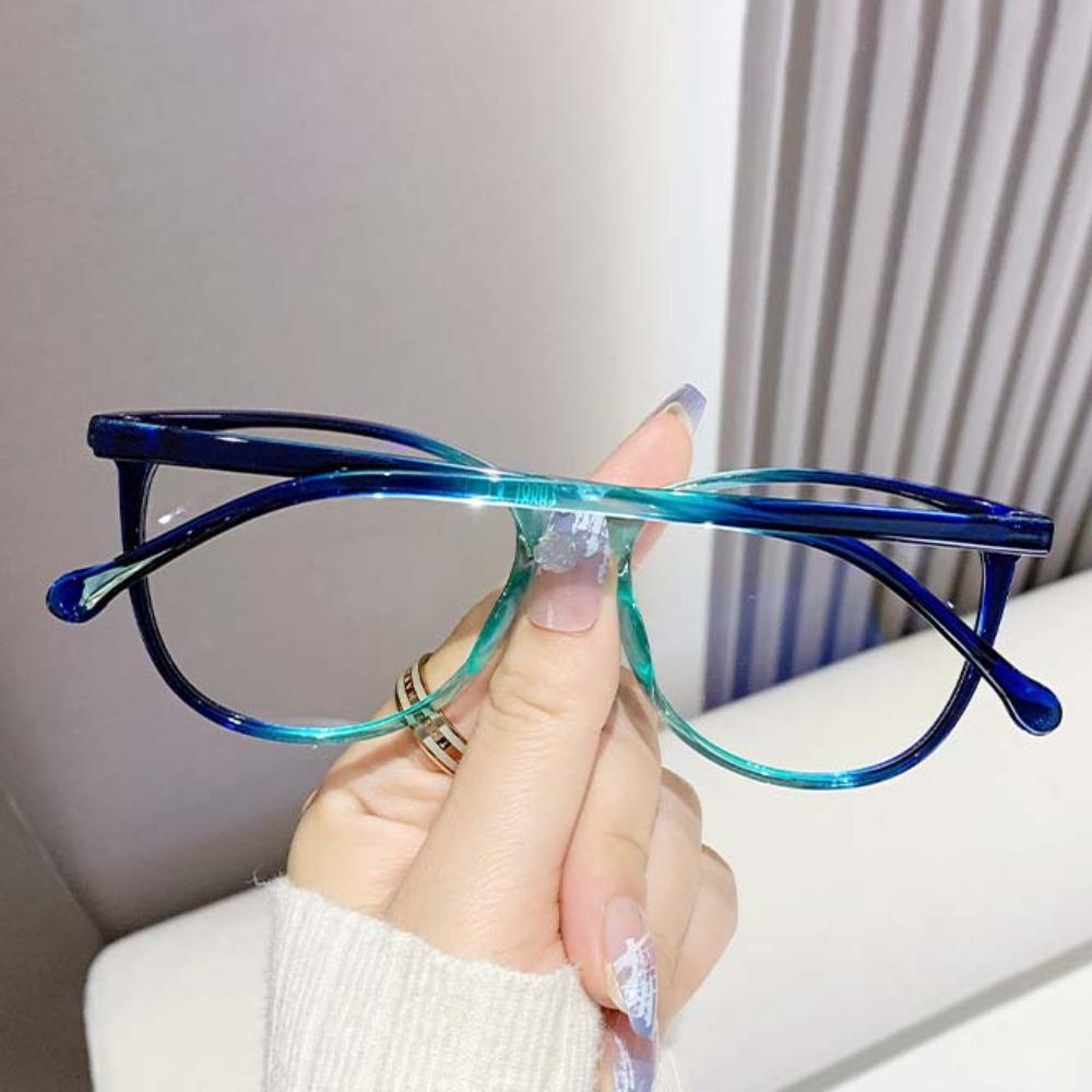 PC Anti Blu-ray Glasses Resin Gradient Frame Glasses 7 Styles Unisex Plain Eyewear Boss