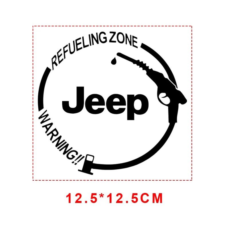 Jeep Car Fuel Tank Cap Vinyl Sticker for Renegade Wrangler Grand Cherokee Patriot Compass Zone Auto Decal Exterior Accessories ALP1