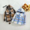 Toddler Baby Boy Girl Plaid Shirt Jacket Outfits Button Kids Long Sleeve Coat Tops Fall Clothes