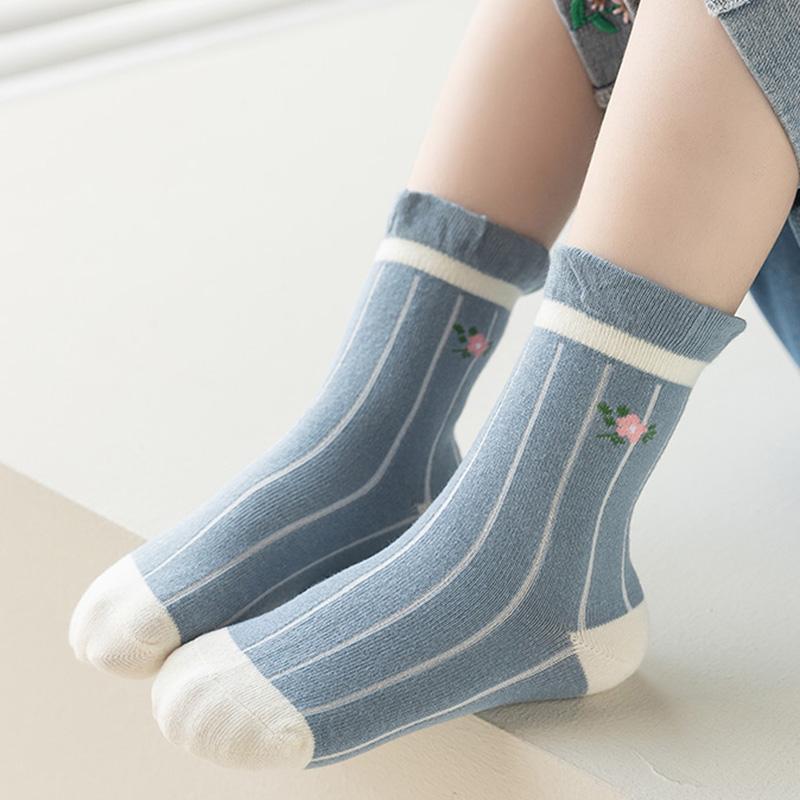 Kids Girls' Socks 5 Pairs Children's Short Tube Socks