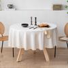 Modern Minimalist Cotton Linen Round Tablecloth Handmade Lace Thickened Table Cloths Simple Waterproof Dustproof No Odor Table Cover