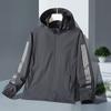 Тонкая однослойная осенне-зимняя куртка с капюшоном для улицы, съемная куртка для альпинизма