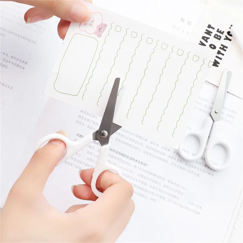 Mini for Paper Student Stainless Steel Scissor Office Scissor White Color White Tiny Scissors