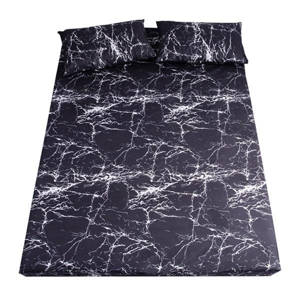 Супер водонепроницаемая простыня из 3 предметов, гладкий наматрасник, покрывало с глубоким карманом, дышащее мягкое покрывало, постельное белье (С 2 наволочками)