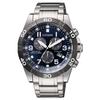 Citizen Men's Watch, Light-Powered Eco-Drive, 10 ATM Water Resistant, Navy Blue, Silver, BL5558-58L