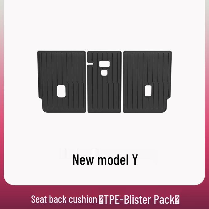 Tesla Model Y/3 Rear Seat Backrest Pad & Trunk Mat - Tail Box Car Accessory