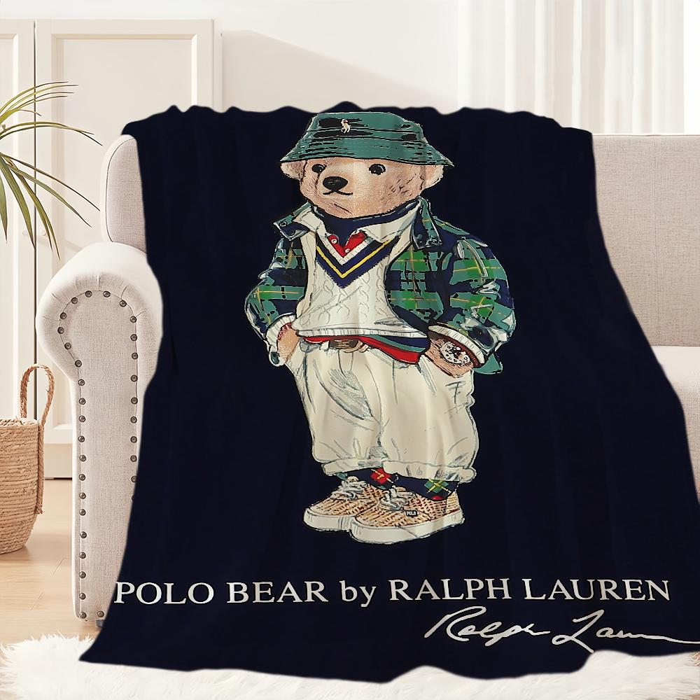 Модное Милое Плюшевое Одеяло B-Bears Коврик для Дивана-Дремоты для P-POLO-S Гостиной Теплый Офис Спальня День Рождения Дом Путешествия Детские Подарки