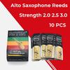 10 Pcs Eb Alto Sax Reeds Strength 2 2.5 3 Saxophone Reed Instrument Accessories