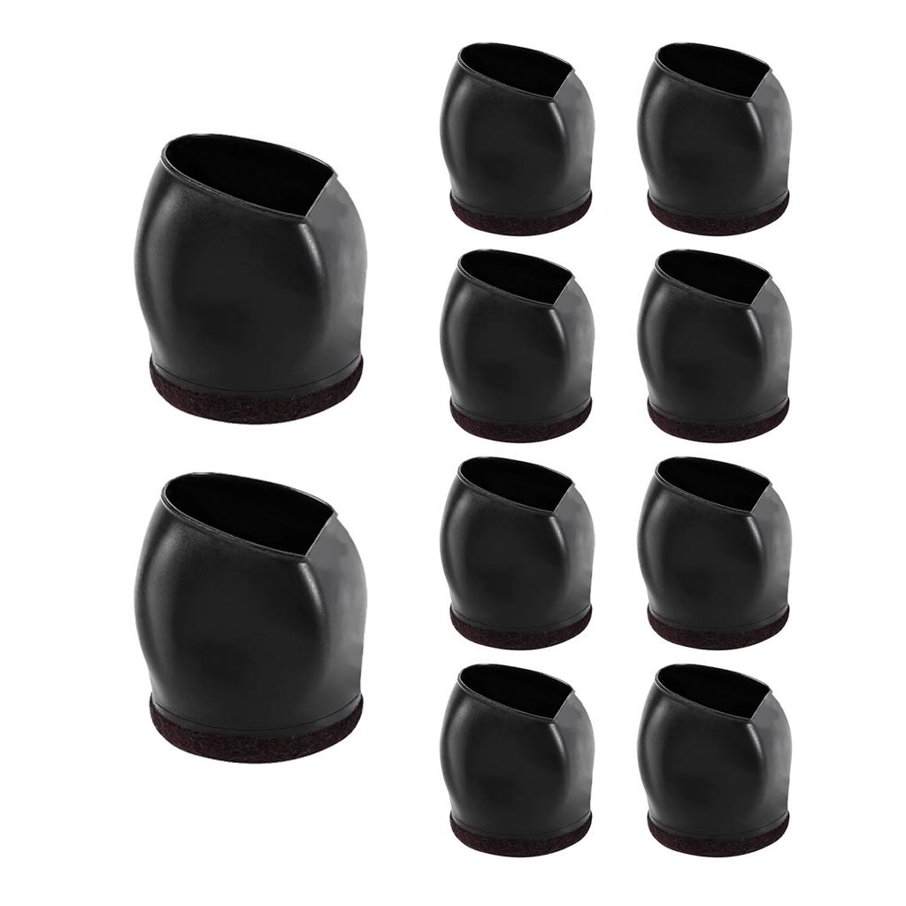10pcs Chair Foot Covers Office Chair Rollers Fixers for Office Use Protect Floors From Damage & Ensure Silent Mobility