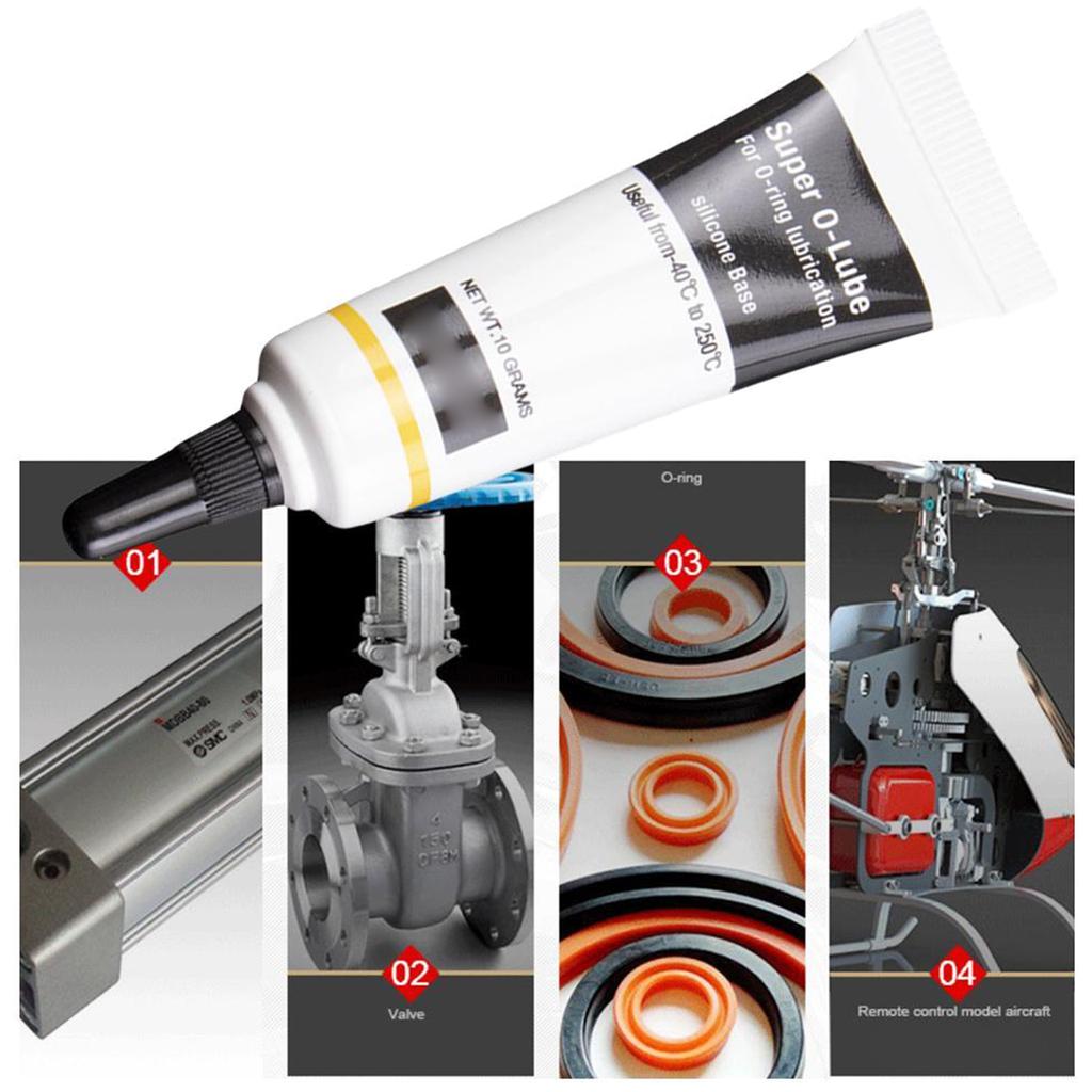 Водостойкая силиконовая смазка для крана, пищевой силиконовый герметик, сантехника, смазка для клапанов, уплотнительные кольца 10 г 0,35 унции