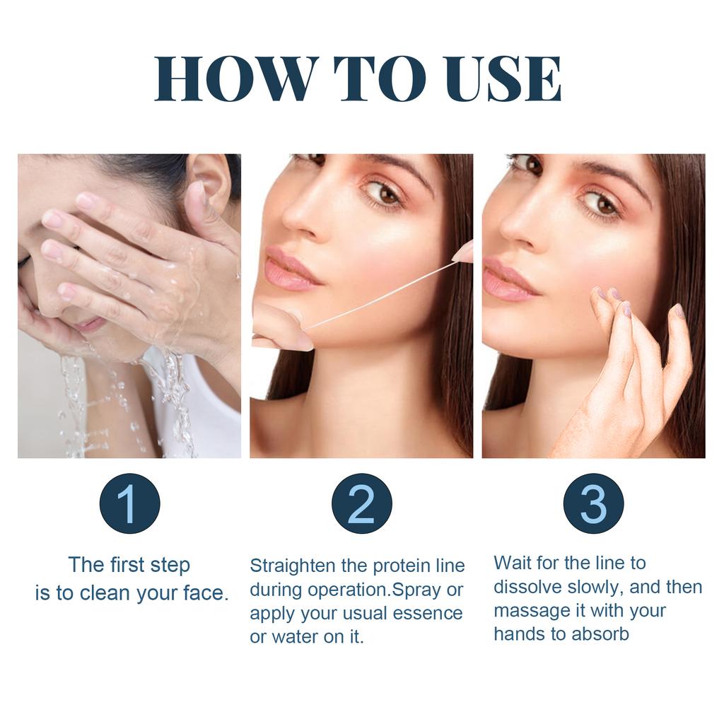 60 шт., рассасывающаяся золотая протеиновая линия без иглы, укрепляющий филлер для лица против морщин, исчезающие тонкие линии, коллагеновая нить, антивозрастная сыворотка