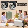1 Pair Universal Replacement Wheels Low Noise Double-Row Large Size Trolley Case Luggage Wheel Repair Travel Suitcase Parts Accessories Wheel