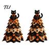 Seasonal Home Decor Projects DIY Quilted Fabric Christmas Tree Craft Kit, Vintage Patchwork Handmade Ornament Set Xmas Sewing Set, Tabletop