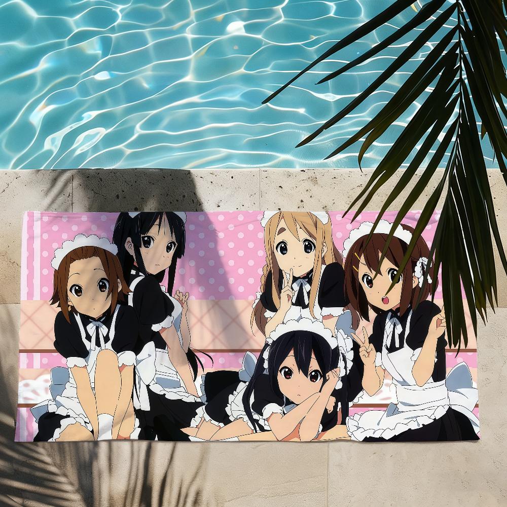 Милое Аниме K-ON Полотенце Быстросохнущие Пляжные Полотенца Подходят Для Бассейнов Кемпинга Йоги И Спортзала