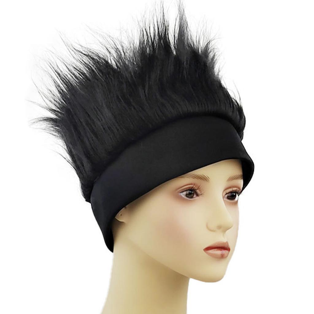 Brazilian Soccer Fan Wig Wild Football Match Headgear Cheer Costume Hat for Sports Events Carnivals and Supporters