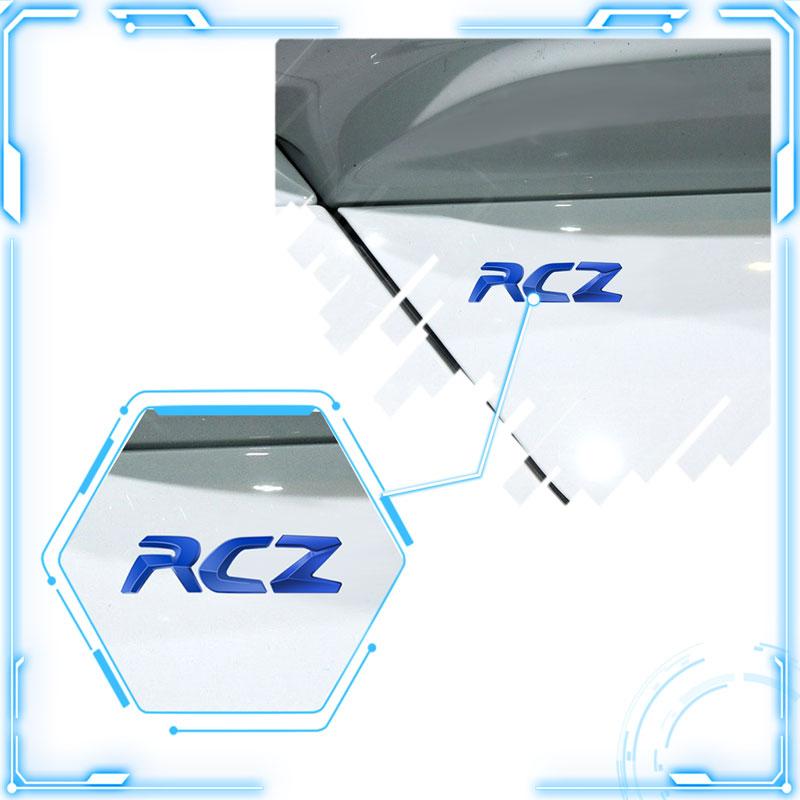 For RCZ R Decoration Emblem Car Styling 3D Metal Badge Body Trunk Self Adhesive Stickers