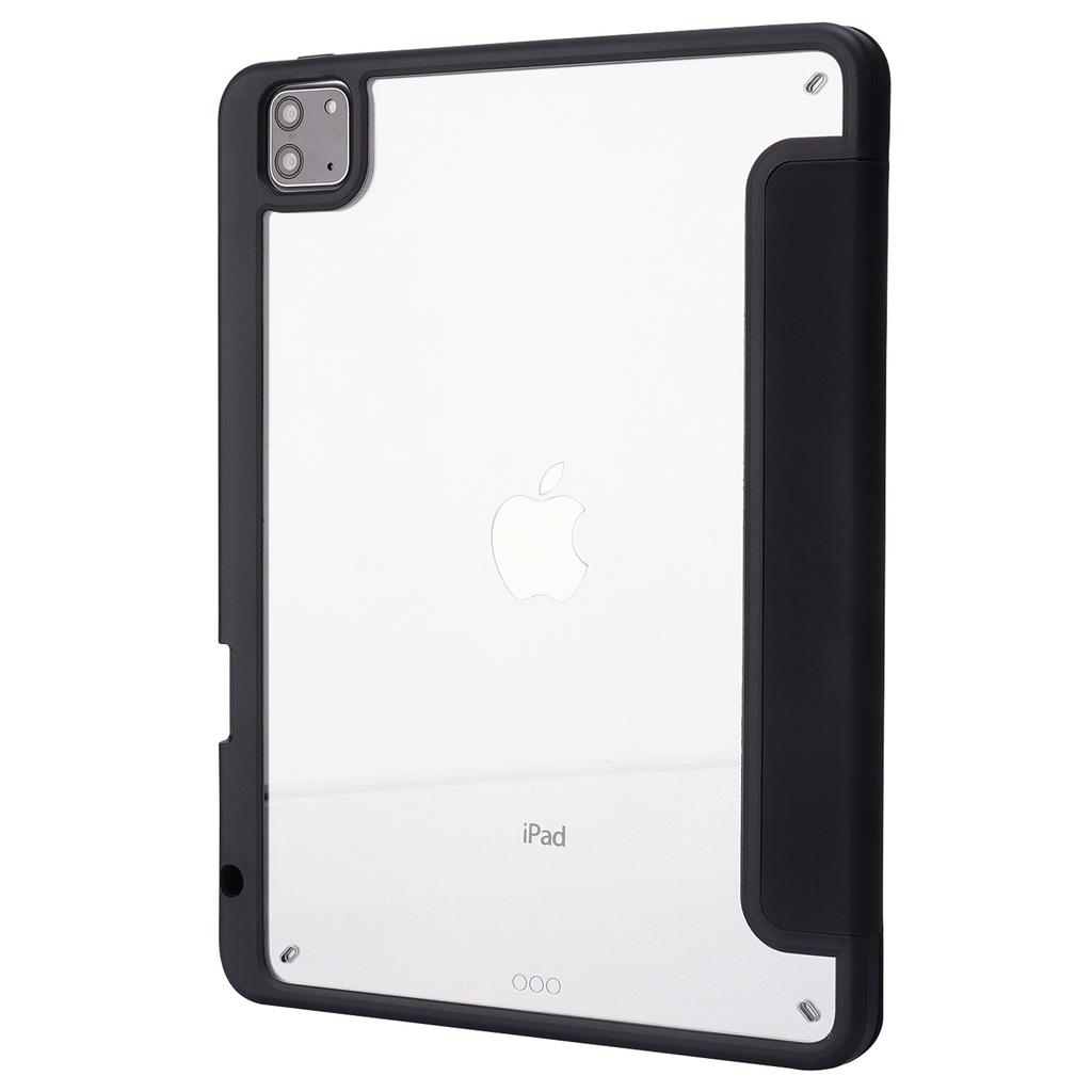 Для iPad Про 13 (2024) Чехол-подставка Оригами Кожаный чехол для планшета с функцией автоматического пробуждения/засыпания