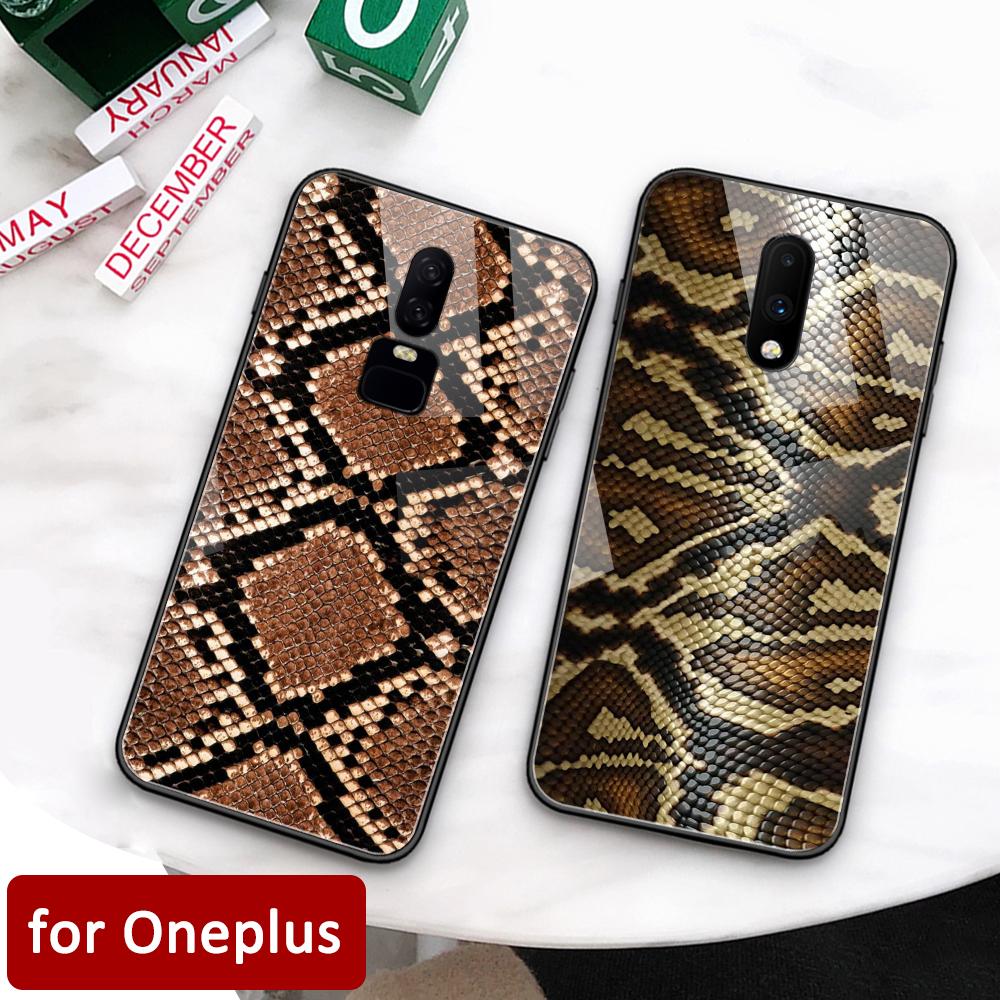 Чехол для Oneplus 7, стеклянная задняя крышка из змеиной кожи Oneplus 7 pro, чехол 5t, чехол для Oneplus 1+ 5 5T 6 Oneplus 6 6t 7 pro