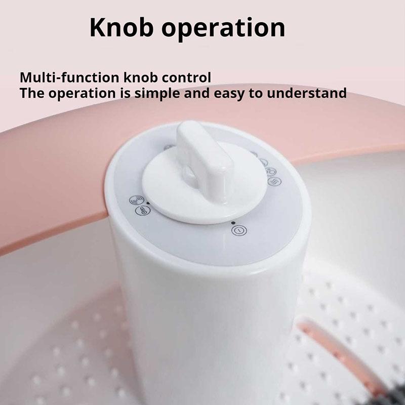 Multifunctional Foot Bath Bucket with Constant Temperature Heating Automatic Massage Foot Bath with Bubble Roller Guasha