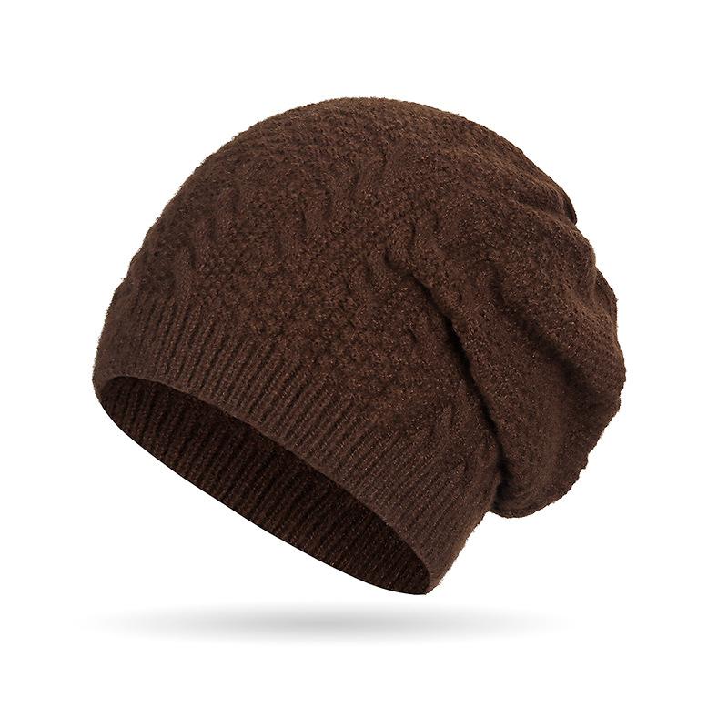 Осень-зима женская и мужская вязаная шапка-пуловер для улицы