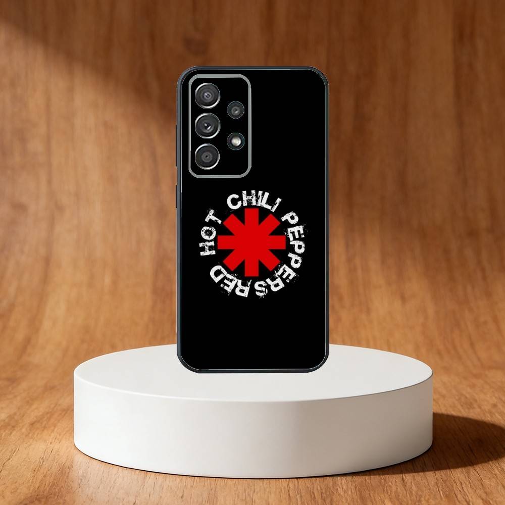 Red Hot C-Chili Peppers Band Phone Case For Samsung S25,S24,S21,S22,S23,S30,Ultra,S20,Plus,Fe,Note,10,9,5G Black Cover