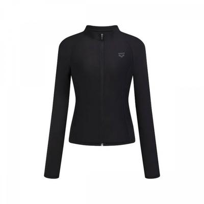 Женская футболка с длинным рукавом на молнии Core Regular Fit A6bl1qr41 Blk