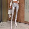 Women's Clothing, Autumn and Winter Fashion, High Waist, Hip Lifting, Tight Slimming PU Leather Pants, Women's Pants